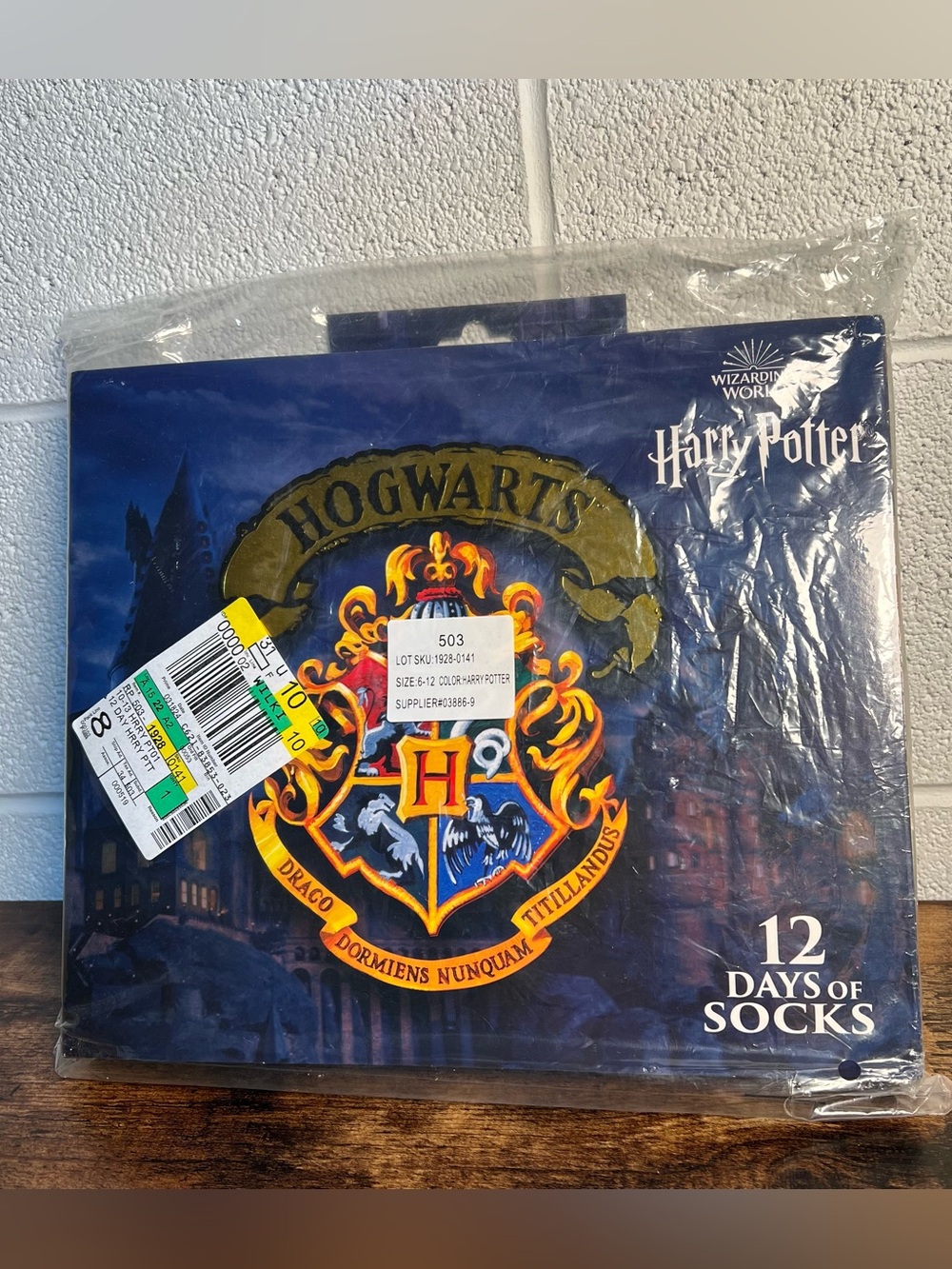 Harry Potter Socks Gift Set 12 Days of Socks 4 Crew 8 Low Cut Wizard Multi Pack